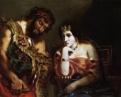 Cleopatra and the Peasant - 欧仁·德拉克洛瓦